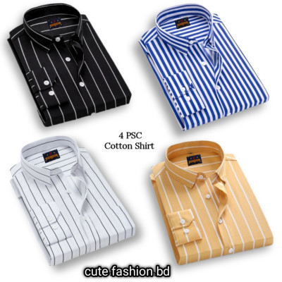 4 pcs premium quality cotton formal shirt