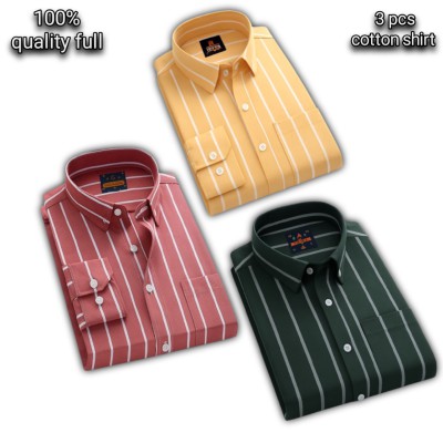 3 pcs premium cotton shirt