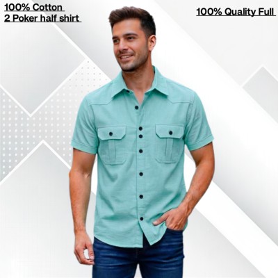 Cotton 2 poket half shirt