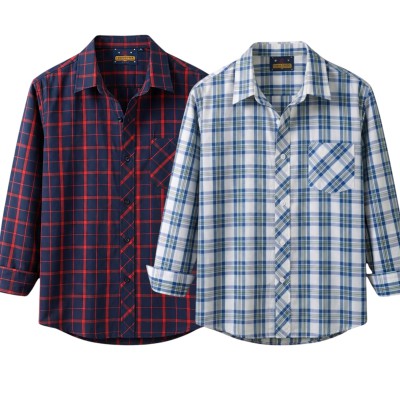 premium  cotton check shirt 2 pcs