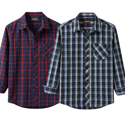 premium  cotton check shirt 2 pcs