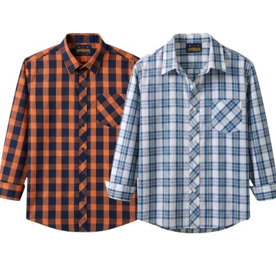 premium  cotton check shirt 2 pcs