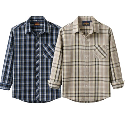 premium  cotton check shirt 2 pcs