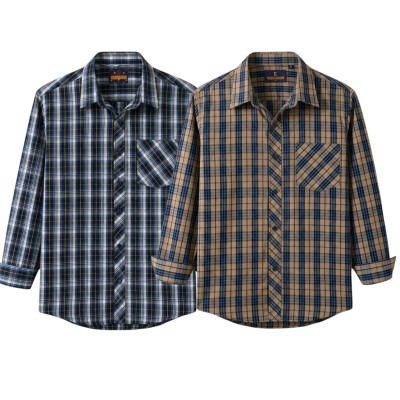 premium  cotton check shirt 2 pcs