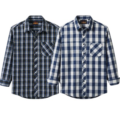 premium  cotton check shirt 2 pcs