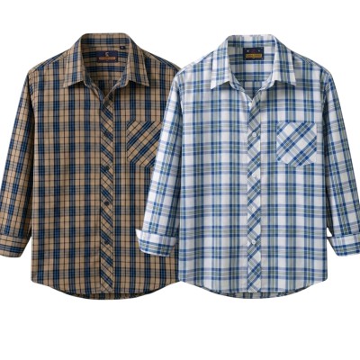 premium  cotton check shirt 2 pcs