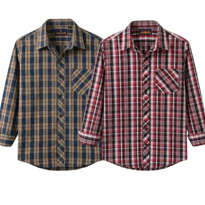 premium  cotton check shirt 2 pcs