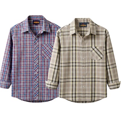 premium  cotton check shirt 2 pcs