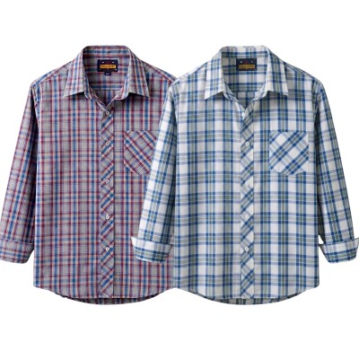 premium  cotton check shirt 2 pcs