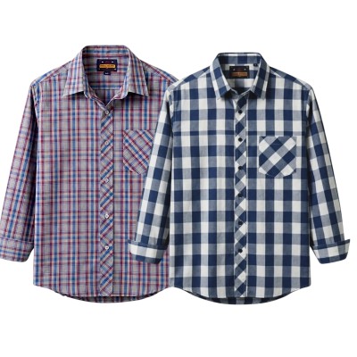 premium  cotton check shirt 2 pcs
