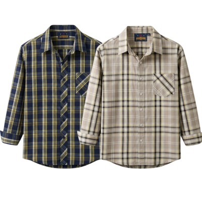 premium  cotton check shirt 2 pcs