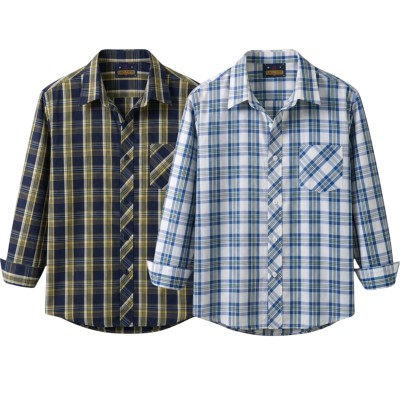 premium  cotton check shirt 2 pcs