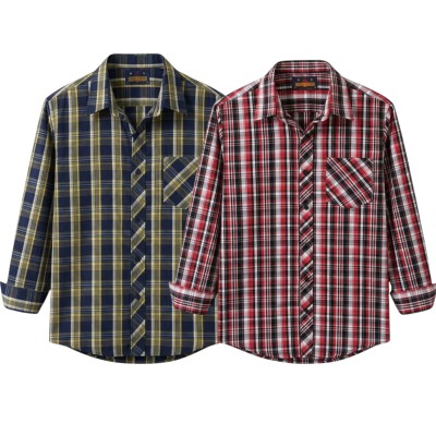 premium  cotton check shirt 2 pcs