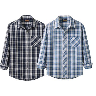 premium  cotton check shirt 2 pcs
