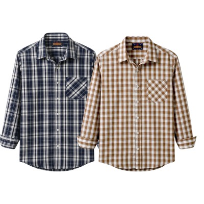 premium  cotton check shirt 2 pcs