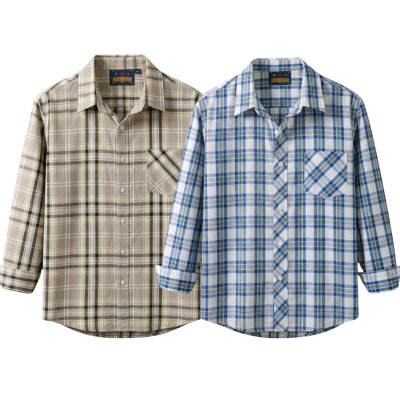 premium  cotton check shirt 2 pcs