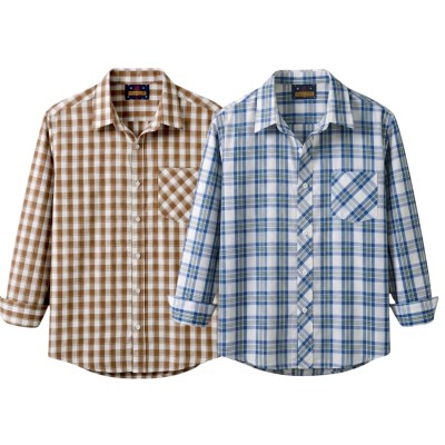premium  cotton check shirt 2 pcs