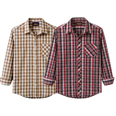 premium  cotton check shirt 2 pcs