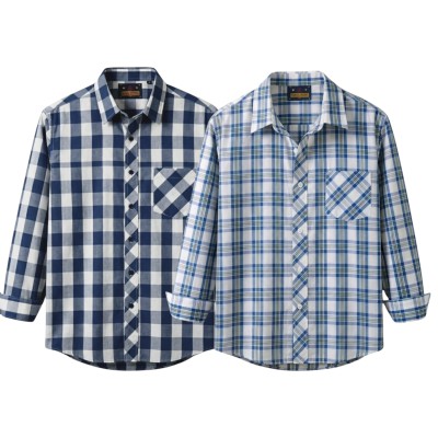 premium  cotton check shirt 2 pcs