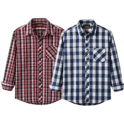 premium  cotton check shirt 2 pcs
