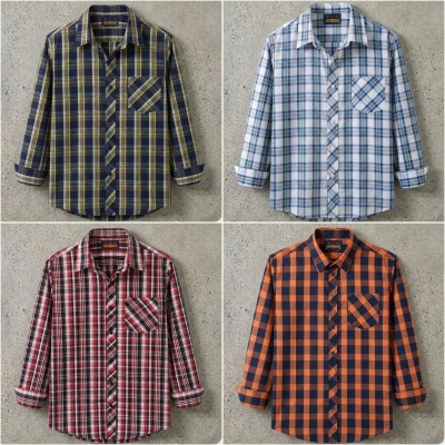 premium  cotton check shirt 4 pcs