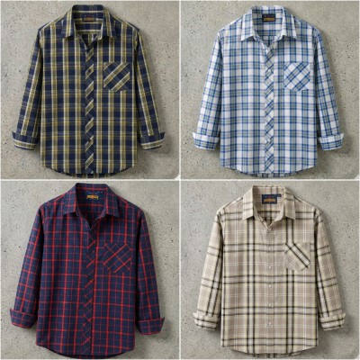 premium  cotton check shirt 4 pcs