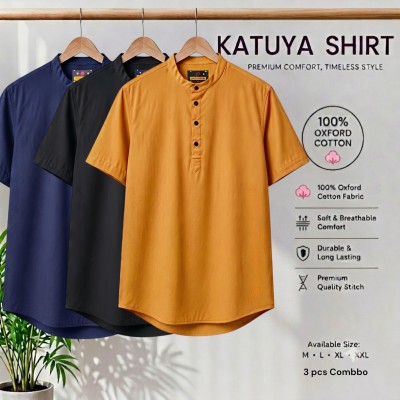 Premium cotton Half katuya shirt 3 pcs
