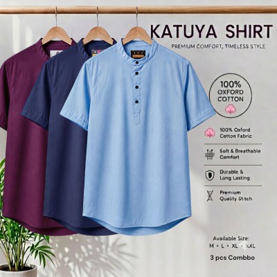 Premium cotton Half katuya shirt 3 pcs