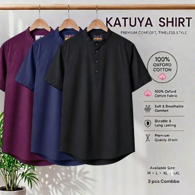 Premium cotton Half katuya shirt 3 pcs