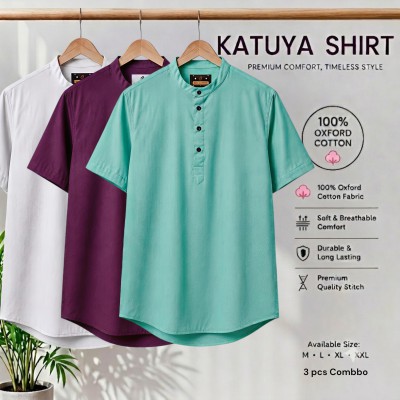 Premium cotton Half katuya shirt 3 pcs