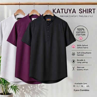 Premium cotton Half katuya shirt 3 pcs