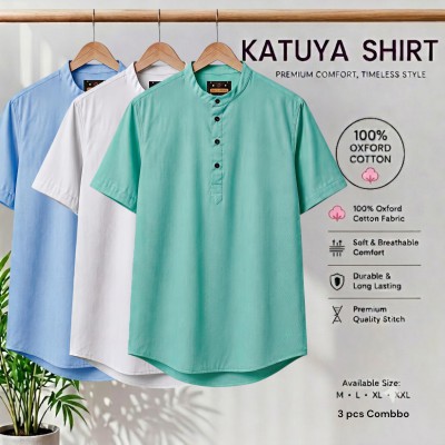 Premium cotton Half katuya shirt 3 pcs