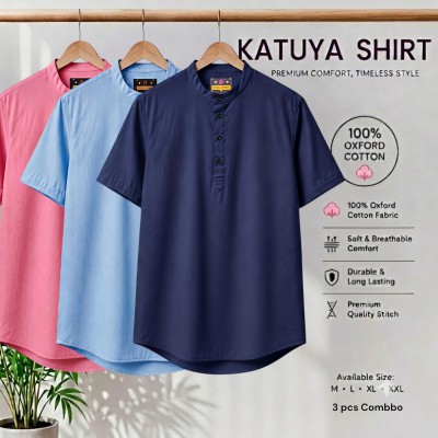 Premium cotton Half katuya shirt 3 pcs