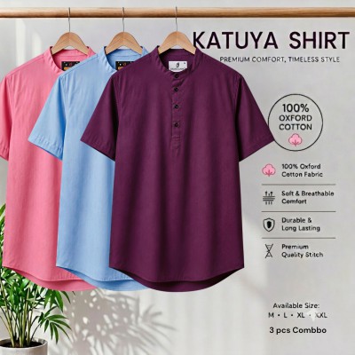 Premium cotton Half katuya shirt 3 pcs
