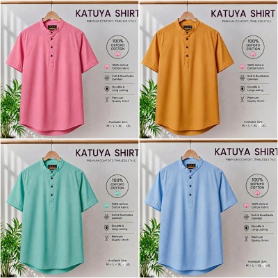 Premium cotton Half katuya shirt 4 pcs