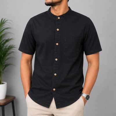 Ben Collar Soft Wash Denim Half shirt