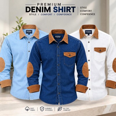3pcs Premium Quality Denim shirt