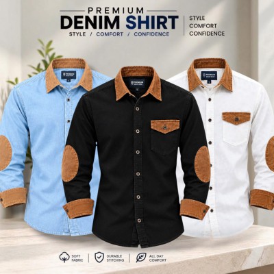3pcs Premium Quality Denim shirt