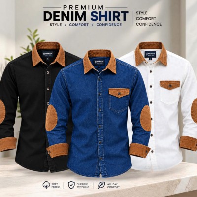 3pcs Premium Quality Denim shirt