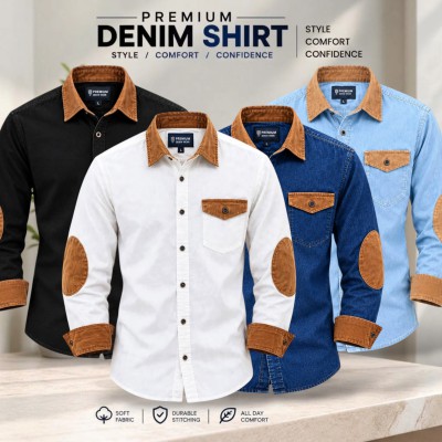 4pcs Premium Quality Denim shirt