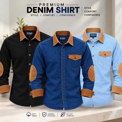 3pcs Premium Quality Denim shirt